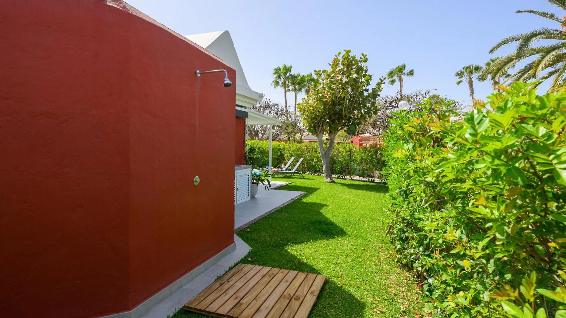 Villa Guerrero - Terraza Y Acceso A Piscina Comun Maspalomas
