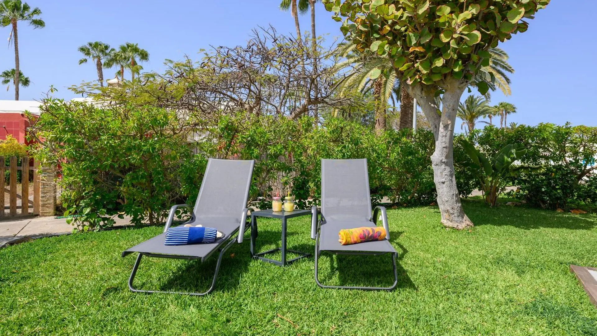 Villa Guerrero - Terraza Y Acceso A Piscina Comun Maspalomas  Hiszpania