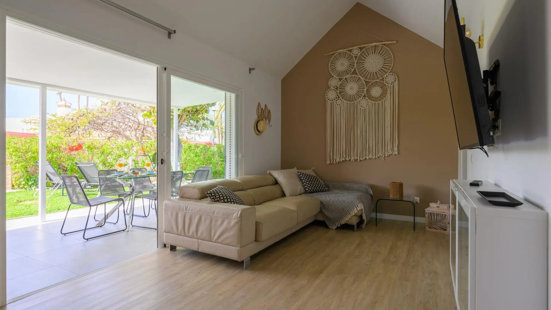 Villa Guerrero - Terraza Y Acceso A Piscina Comun Maspalomas  Hiszpania