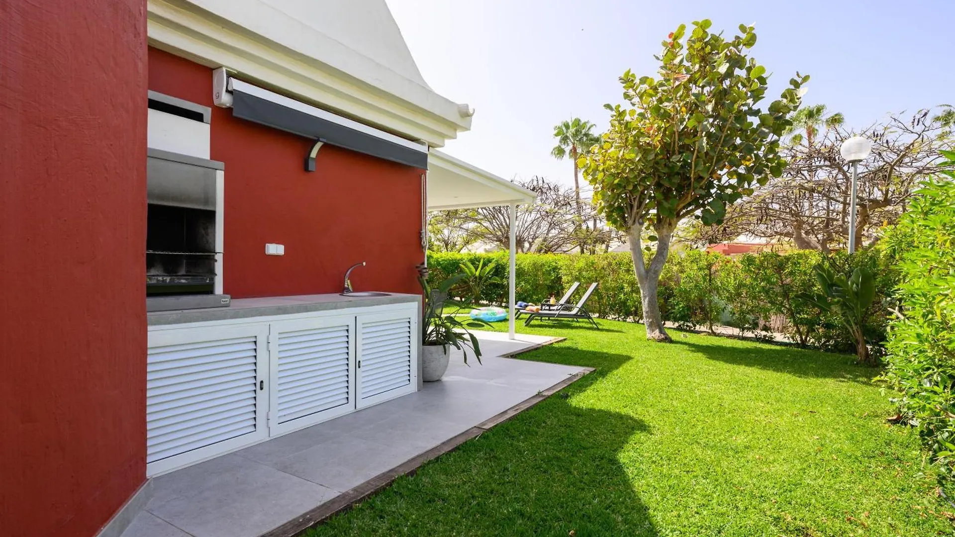 Villa Guerrero - Terraza Y Acceso A Piscina Comun Maspalomas