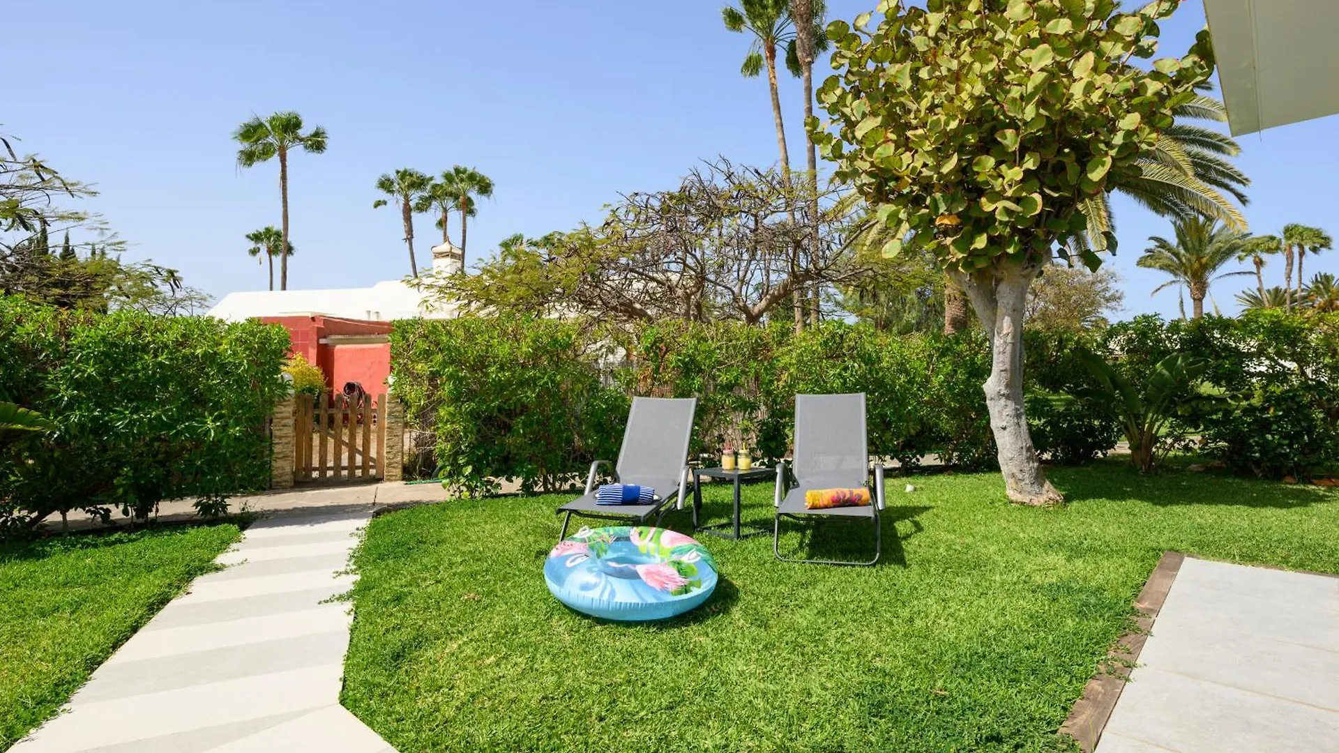 Villa Guerrero - Terraza Y Acceso A Piscina Comun Maspalomas