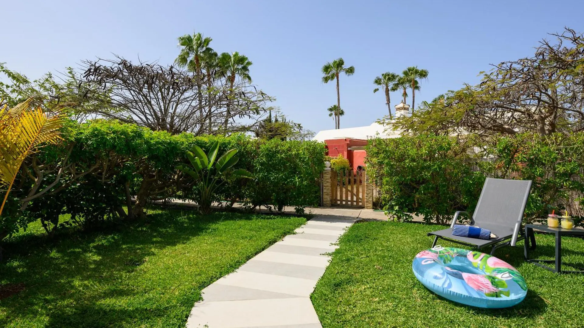 Villa Guerrero - Terraza Y Acceso A Piscina Comun Maspalomas